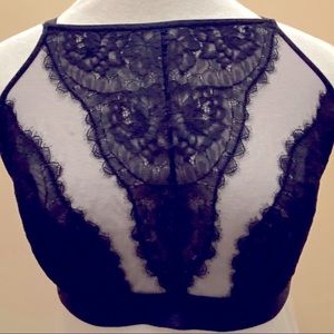 Soma “Breathless” High Neck Lace Bralette